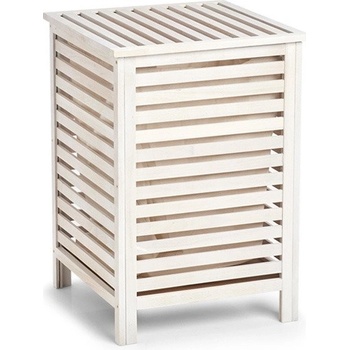 ZELLER Dřevěný bílý, 45 x 45 x 65,5