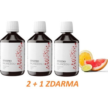 Zinzino Balanceoil+ grapefruit citron a limetka 2 +1 3x 300 ml