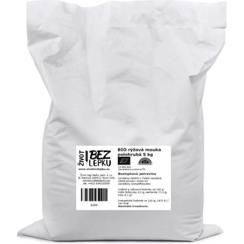 Život bez lepku BIO rýžová mouka polohrubá 5 kg