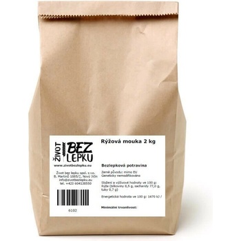 Život bez lepku Rýžová mouka polohrubá 2 kg