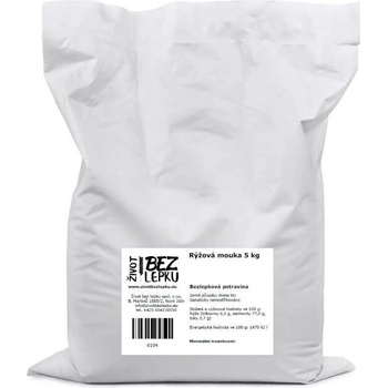 Život bez lepku Rýžová mouka polohrubá 5 kg