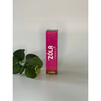 Zola barva na obočí s kolagenem 03 Brown hnědá 15 ml