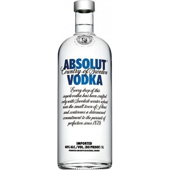 Absolut Blue 40% 1 l (holá láhev)
