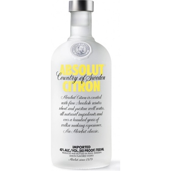 Absolut Citron 40% 0,7 l (holá láhev )