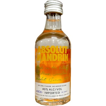 Absolut Mandarinka 40% 0,05 l (holá láhev)