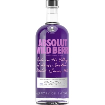 Absolut Wild Berri 38% 1 l (holá láhev)