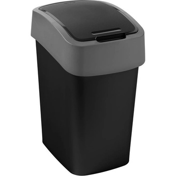 Curver Flipbin 9 l černý / stříbrný