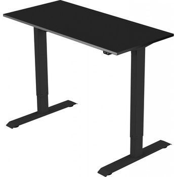 DELSO Výškově nastavitelný stůl ADJUSTER 140 x 80 cm černá / černá