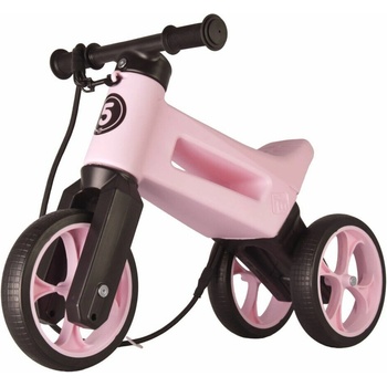 FUNNY WHEELS Rider SuperSport 2v1 pastelově růžové s popruhem a tichými koly