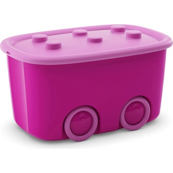 KIS Úložný box Funny růžový 46 l