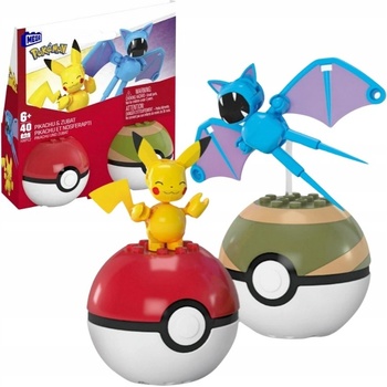 MATTEL MEGA POKÉMON POKÉBALL PIKACHU A ZUBAT