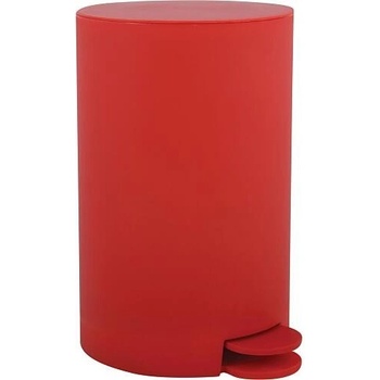 MSV pedálový odpadkový koš OSAKI, červený plast, 3 L 141777