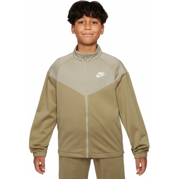 Nike Kids Dri-Fit Poly Knit Full Zip parachute beige/desert khaki/white