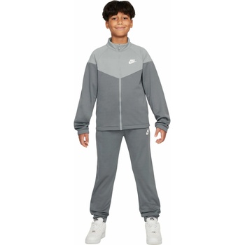 Nike Kids Dri-Fit Poly Knit Full Zip smoke grey/light smoke grey/white
