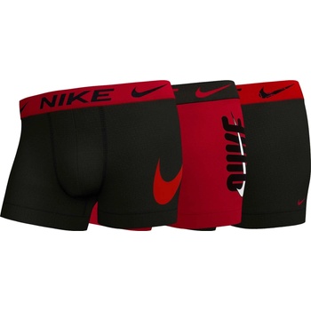 Nike Trunk 3PK Černá Červená