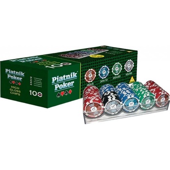 Piatnik Poker Set 100 High Gloss Chips