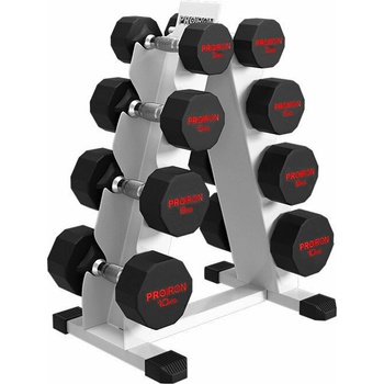 PROIRON Sada pogumovaných jednoručních činek 3 - 10 kg