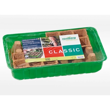 ROMBERG Minipařeniště M PLUS 36 x 22 x 13 cm + 24 sadbováčků NATUR