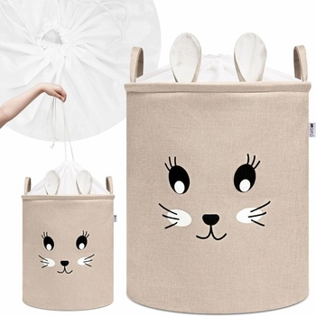 SIPO Koš XL uzavíratelný Rabbit béžový 63 L