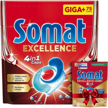Somat Excellence kapsle do myčky 4v1 75 ks