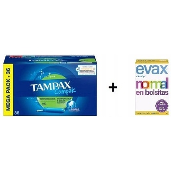 Tampax Compak Super Tampony s aplikátorem 36 ks
