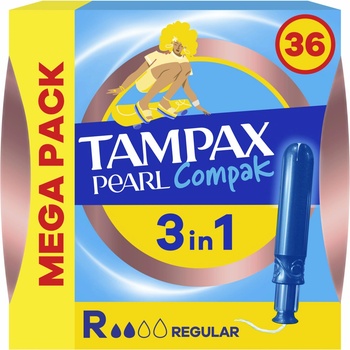 Tampax Tampony s aplikátorem Pearl Compak Regular 36 ks