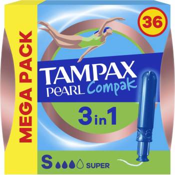 Tampax Tampony s aplikátorem Pearl Compak Super 36 ks