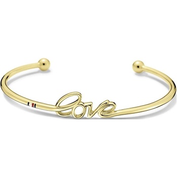 Tommy Hilfiger Pevný zlatý náramek Love 2700941