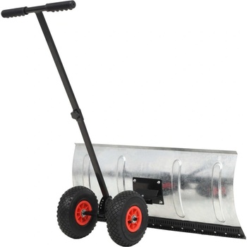 vidaXL Manuální sněžný pluh s koly 100 x 44 cm TYP: Černý