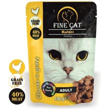 Fine Cat Grain-Free Adult kuřecí v omáčce 100 g