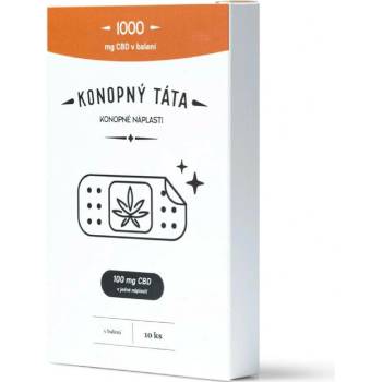 Konopný Táta CBD Náplasti 1000 mg CBD 10 ks
