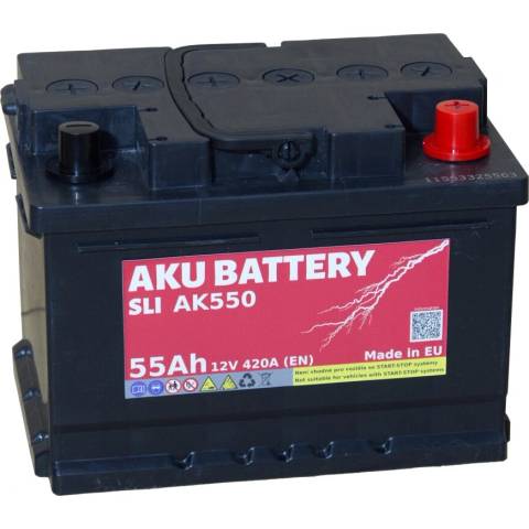 AKU SLI 12V 55Ah 420A AK550
