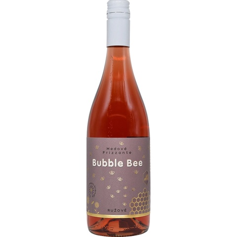 APIMED Bubble Bee 9% Medové Frizzante růžové rybíz 0,75l