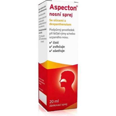 Aspecton nosní sprej s obsahem silic a dexpanthenolu 20 ml