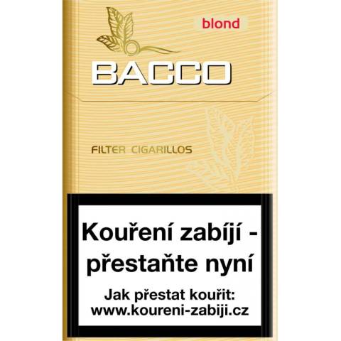 Bacco filter blond cigarillos 17 ks