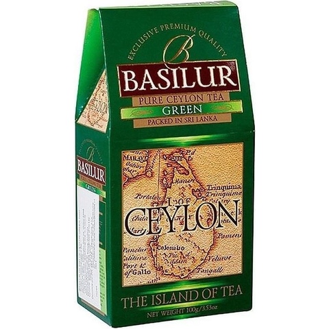 Basilur čistý cejlonský zelený čaj sypaný 100 g