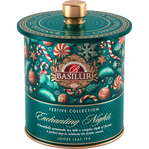 Basilur Festive tea enchanting nights zelený čaj 75 g