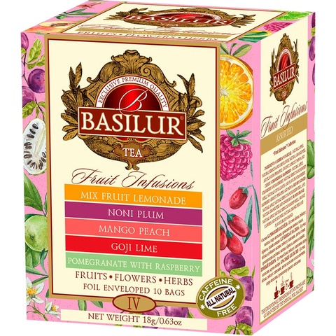 Basilur Fruit Infusions Assorted Vol.IV přebal gastro 10 ks