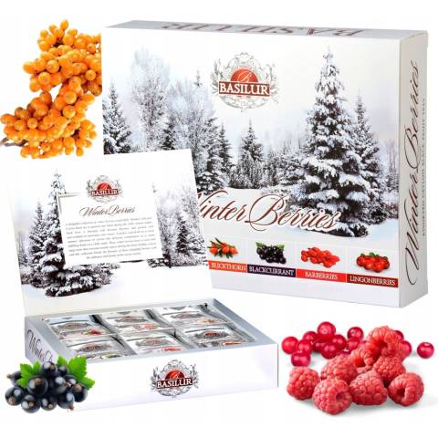 Basilur Winter Berries Assorted gastro 60 ks