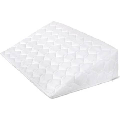Bellatex Klínový podhlavník s proševem bílý 80x50x20