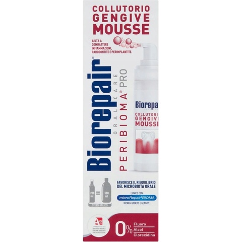 BioRepair Pěna pro ústní hygienu bez alkoholu mátová 200 ml