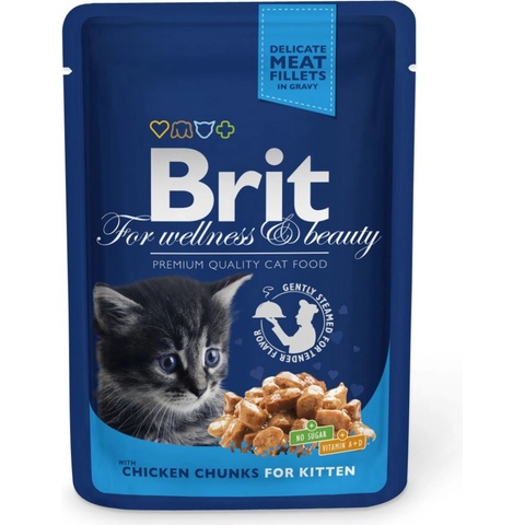 Brit Premium Kitten Chicken Chunks 100 g