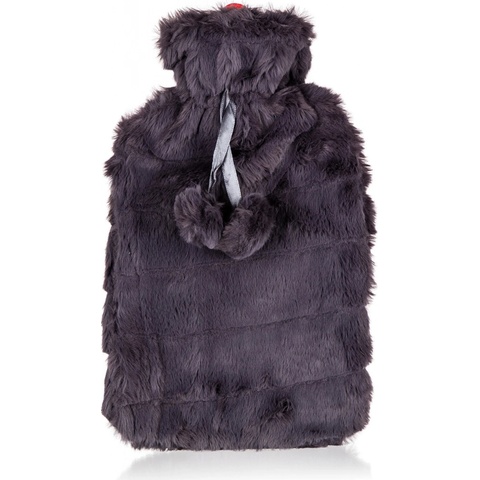 CALME Láhev zahřívací termofor PLUSH 2 l černá