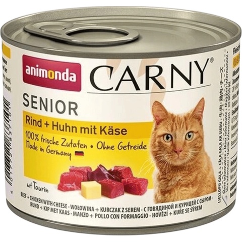 Carny Senior hovězí kuře a sýr 200 g