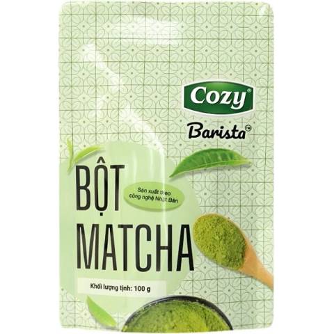Cozy Barista Matcha Prémiový bio japonský zelený čajový prášek 100 g
