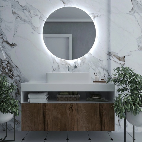 Daramio Kulaté LED zrcadlo E2 80 cm