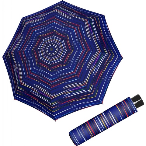 Doppler Mini Fiber desert Blueness dámský skládací deštník modrý