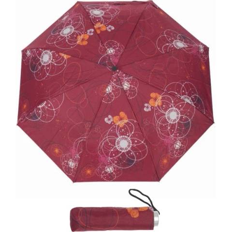 Doppler Mini Light printed dámský skládací lehký deštník 722165CZ-02 červený