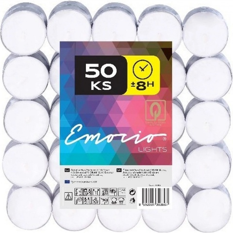 Emocio Čajové svíčky 4 hod. 50 ks