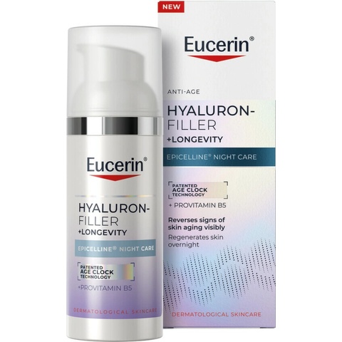 Eucerin Hyaluron-Filler + Longevity Epigenetic noční krém 50 ml